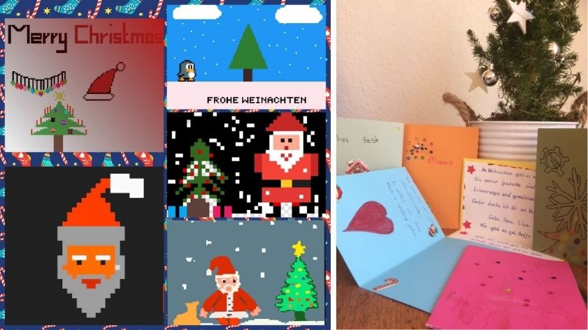 Pixelige Weihnachten & kreative Weihnachtsgrüße