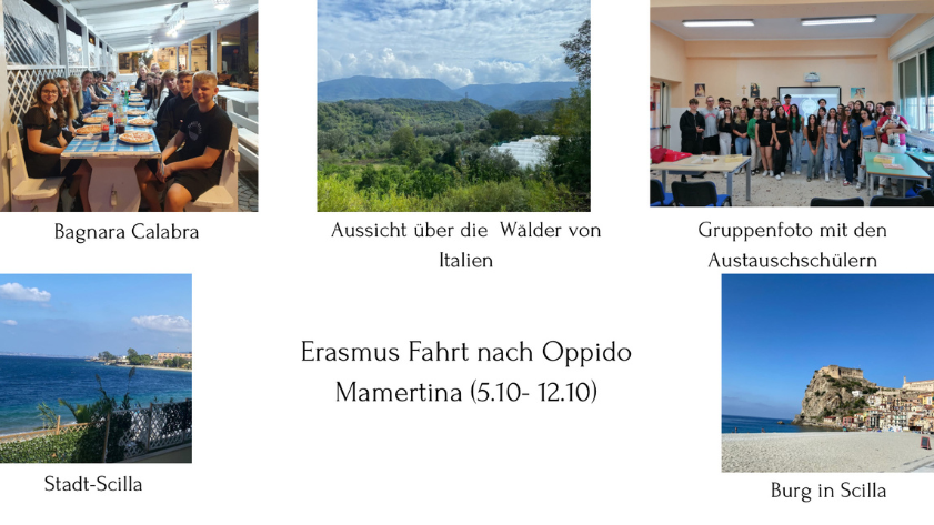 Erasmus Fahrt nach Oppido Mamertina vom 5.10. - 12.10.2023